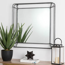 Load image into Gallery viewer, 29.50"H Oversized Square Wall Mirror with Metal Frame