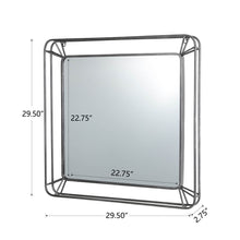 Load image into Gallery viewer, 29.50"H Oversized Square Wall Mirror with Metal Frame