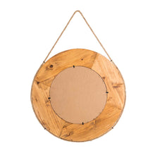 Load image into Gallery viewer, 30"D Coastal Lifebuoy Wood Wall Mirror