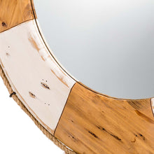 Load image into Gallery viewer, 30"D Coastal Lifebuoy Wood Wall Mirror
