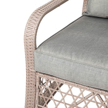 Load image into Gallery viewer, 4 Piece Outdoor Patio Wicker Chair and Table Sectional