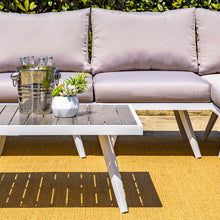 Load image into Gallery viewer, 6 Piece Outdoor Aluminum Conversation Sectional Sofa Set with Cushions