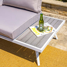 Load image into Gallery viewer, 6 Piece Outdoor Aluminum Conversation Sectional Sofa Set with Cushions