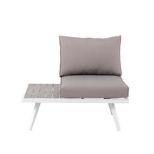 Load image into Gallery viewer, 6 Piece Outdoor Aluminum Conversation Sectional Sofa Set with Cushions