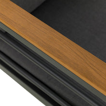 Load image into Gallery viewer, 6-Piece Outdoor Patio Black Aluminum Sectional Conversation Sofa Set with Cushions