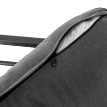 Load image into Gallery viewer, 6-Piece Outdoor Patio Black Aluminum Sectional Conversation Sofa Set with Cushions