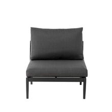 Load image into Gallery viewer, 6-Piece Outdoor Patio Black Aluminum Sectional Conversation Sofa Set with Cushions