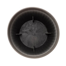 Load image into Gallery viewer, Eco-friendly Large Faux Concrete Round Plastic Fluted Pot Planters, Set of 2