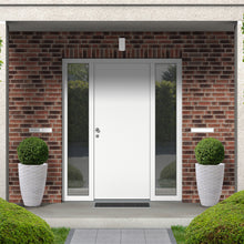 Load image into Gallery viewer, Eco-friendly Large Faux Porcelain Tall Round Polyresin Diamond Planters, Set of 2