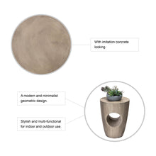 Load image into Gallery viewer, 18"H MGO Faux Concrete Garden Stool, Plant Stand or Accent Table (Multi-functional)