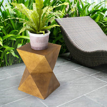 Load image into Gallery viewer, 17.75"H MGO Faux Wood Garden Stool, Plant Stand or Accent Table (Multi-functional)