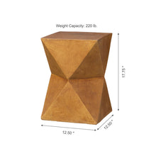 Load image into Gallery viewer, 17.75"H MGO Faux Wood Garden Stool, Plant Stand or Accent Table (Multi-functional)