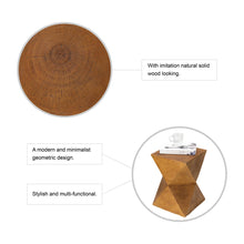 Load image into Gallery viewer, 17.75"H MGO Faux Wood Garden Stool, Plant Stand or Accent Table (Multi-functional)