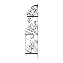 Load image into Gallery viewer, 44.75"H 3-Tiered Black Metal Corner Shelf Plant Stand