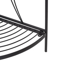 Load image into Gallery viewer, 44.75"H 3-Tiered Black Metal Corner Shelf Plant Stand