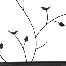 Load image into Gallery viewer, 44.75"H Rectangular 3-Tiered Black Metal Shelf Plant Stand