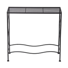 Load image into Gallery viewer, Rectangular Nesting Black Metal Plant Stand, Set of 3