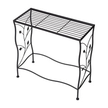 Load image into Gallery viewer, Rectangular Nesting Black Metal Plant Stand, Set of 3