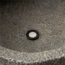 Load image into Gallery viewer, 32.28"H 4 Tiers Polyresin Waterfall Outdoor Fountain With Pump and LED Lights