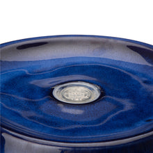 Load image into Gallery viewer, 20.5"H Cobalt Blue Ceramic Pot Fountain with Pump and LED Light