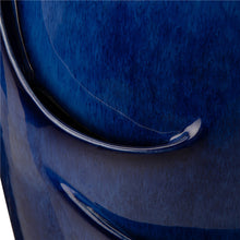Load image into Gallery viewer, 20.5"H Cobalt Blue Ceramic Pot Fountain with Pump and LED Light