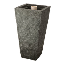 Load image into Gallery viewer, 31.69"H Polyresin Rippling Floating Sphere Pedestal Outdoor Fountain With Pump & LED Light