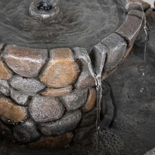 Load image into Gallery viewer, 24.41"H Outdoor 2 Tierd Stone-Like Birdbath Fountain