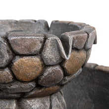 Load image into Gallery viewer, 24.41"H Outdoor 2 Tierd Stone-Like Birdbath Fountain
