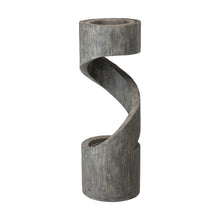 Load image into Gallery viewer, 40"H Oversized Curving Shaped Outdoor Polyresin Fountain with LED Light and Pump