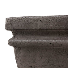 Load image into Gallery viewer, 17.5"H Elegant Stone Sculpture Pattern Polyresin Outdoor Fountain with LED Light and Pump