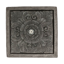Load image into Gallery viewer, 17.5"H Elegant Stone Sculpture Pattern Polyresin Outdoor Fountain with LED Light and Pump