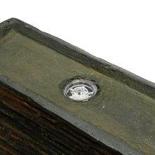 Load image into Gallery viewer, 38.75"H Oversized Low Garden Wall Polyresin Outdoor Fountain with LED Light and Pump