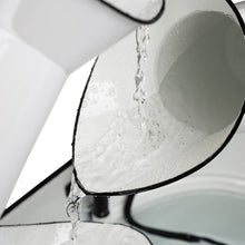 Load image into Gallery viewer, 33.25"H White Enamel Metal Cascading Water Fountain