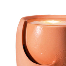 Load image into Gallery viewer, 21.25"H Terracotta Ceramic Fountain with Pump and LED Light