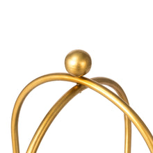 Load image into Gallery viewer, 42"H Regency Modern 2-Tier Gold Mirror Organizer Floor Shelf