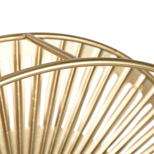 Load image into Gallery viewer, Set of 2 Regency Modern Gold Fan Shaped Wall Shelf With Mirror Base