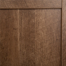 Load image into Gallery viewer, 47.20"L Modern Industrial Black Storage Cabinet with Natural Top and Sliding Doors