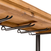 Load image into Gallery viewer, 21 Bottle Floor Wooden Wine Rack with Metal Frame