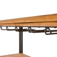 Load image into Gallery viewer, 21 Bottle Floor Wooden Wine Rack with Metal Frame