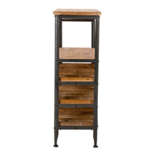 Load image into Gallery viewer, 21 Bottle Floor Wooden Wine Rack with Metal Frame