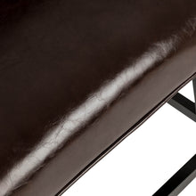 Load image into Gallery viewer, 45"H Coffee Bonded Leather High-Back Barchair with Studded Decor, Set of 2