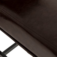 Load image into Gallery viewer, 45"H Coffee Bonded Leather High-Back Barchair with Studded Decor, Set of 2