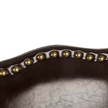 Load image into Gallery viewer, 45"H Coffee Bonded Leather High-Back Barchair with Studded Decor, Set of 2