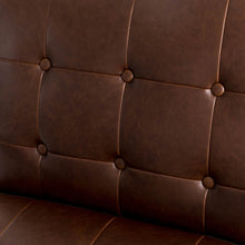 Load image into Gallery viewer, 29.25"H Brown PU Leather Tufted Accent Chair