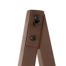 Load image into Gallery viewer, 72"H Modern Industrial Brown Wood/Metal 5-Tier "A" Frame Bookcases & Shelves