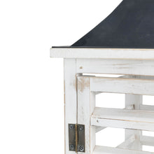 Load image into Gallery viewer, Wash White Farmhouse Wooden Shutter Lanterns, Set of 2