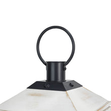 Load image into Gallery viewer, Wash White Farmhouse Modern Wooden Lanterns, Set of 2