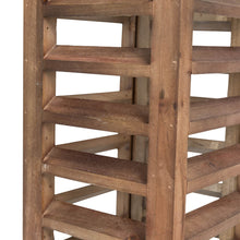 Load image into Gallery viewer, Farmhouse Natural Wooden Shutter Lanterns, Set of 2