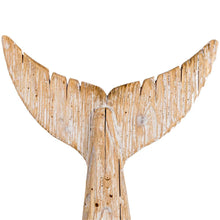 Load image into Gallery viewer, Coastal Weathered Wood Whale Tail Table Decor, Set of 3