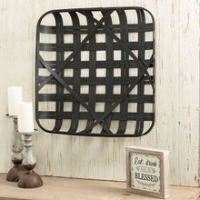 Load image into Gallery viewer, 24"L Vintage Black Bamboo Basket